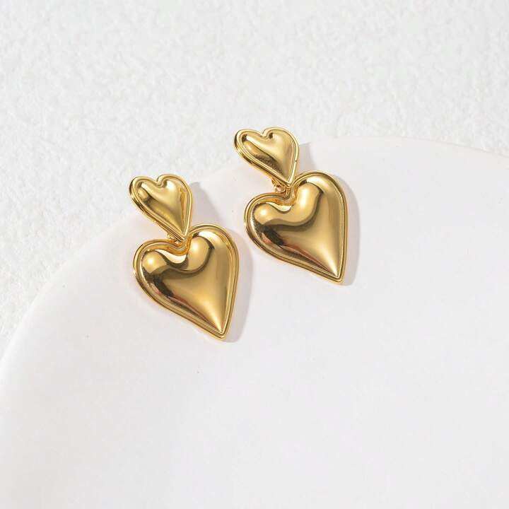 Double Heart Earrings