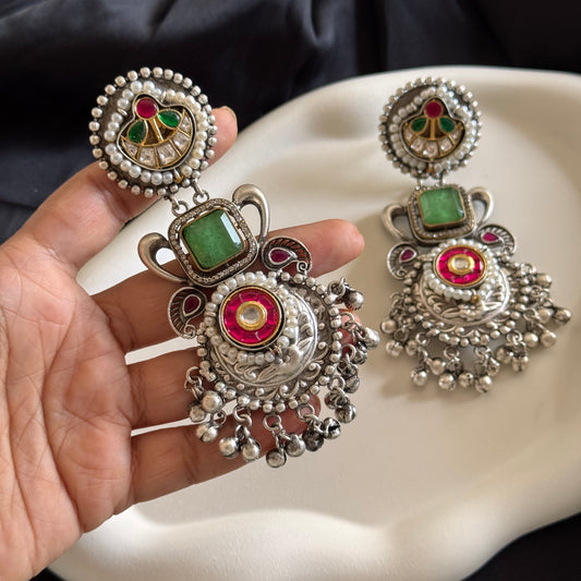 Araya Silver Chaandbali