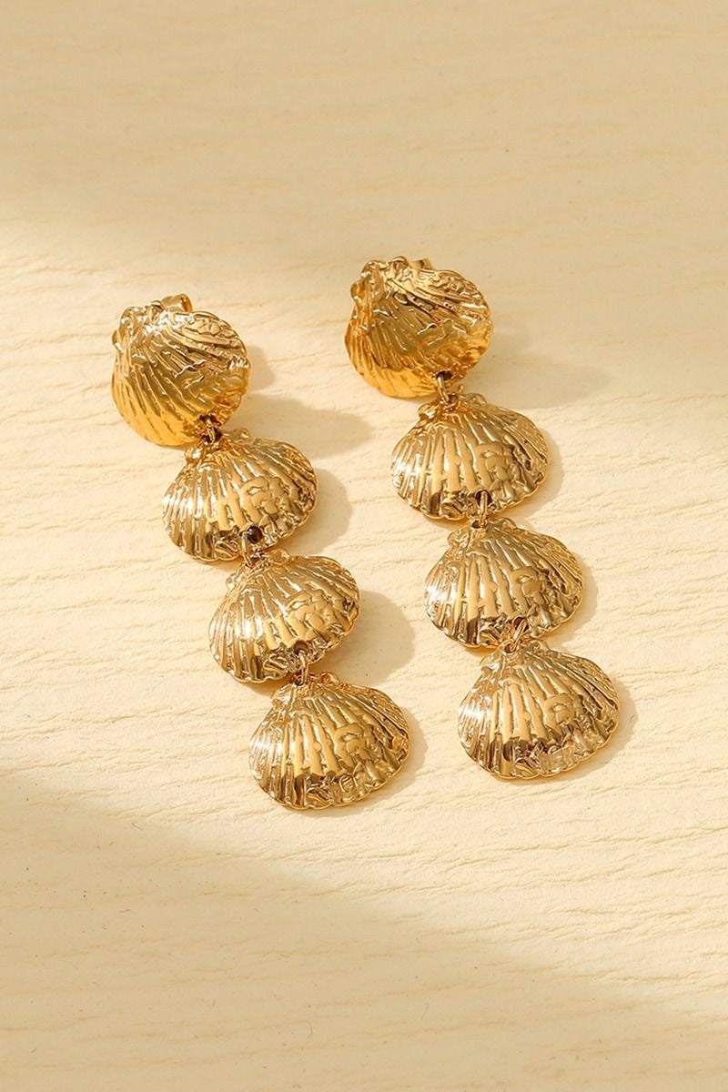 Seashell Gold Earrings