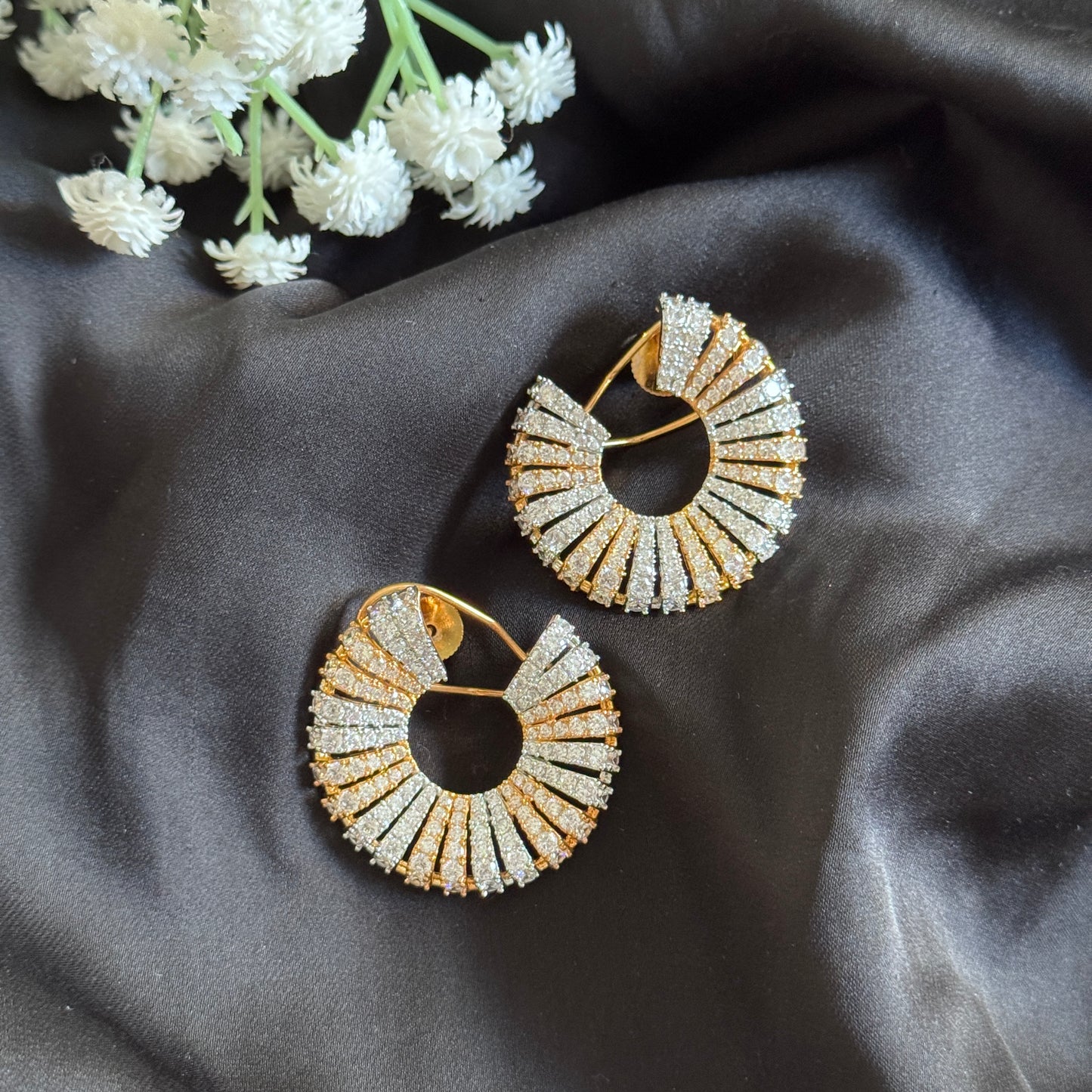 Coil Earrings - Dual Tone