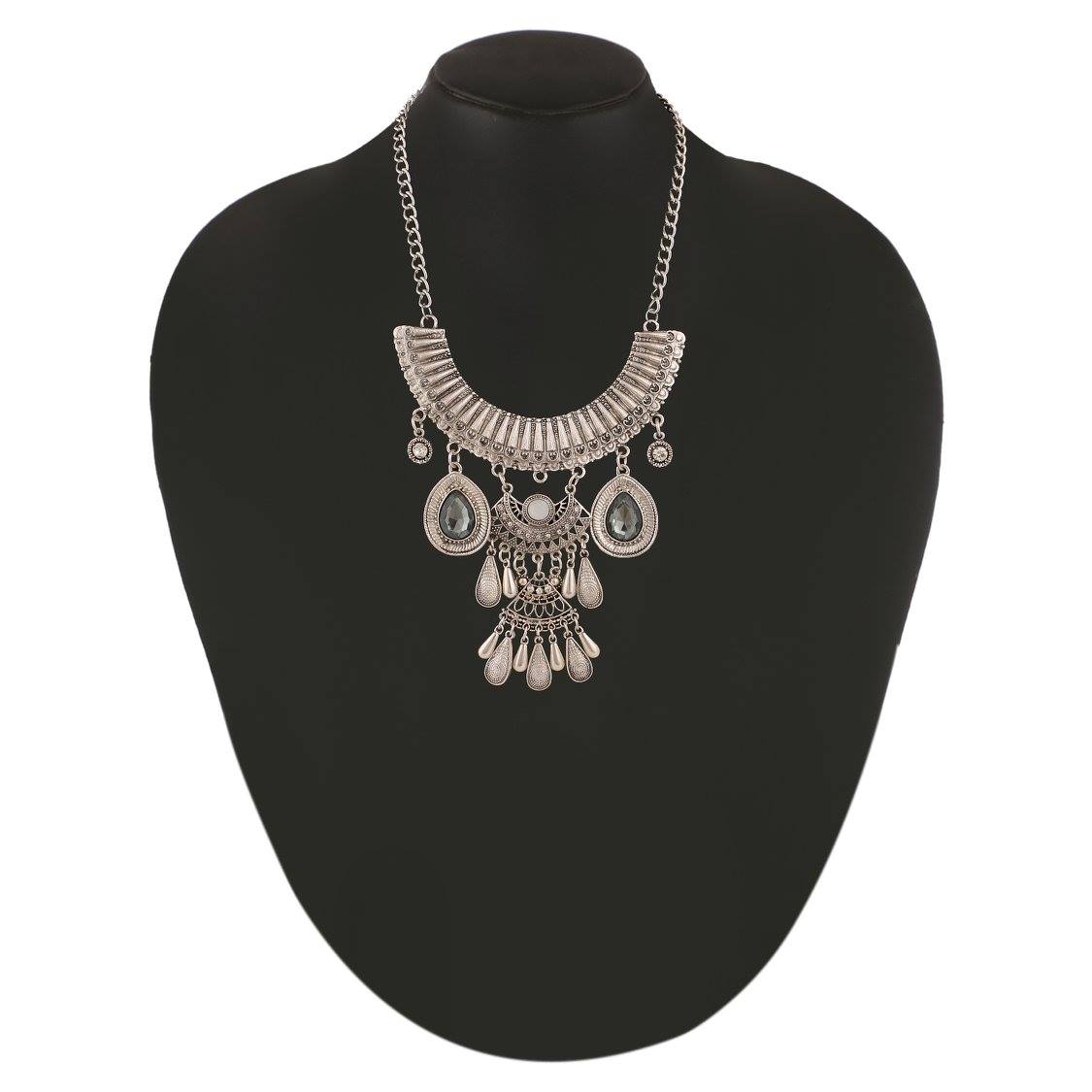 Silver Gypsy Bohemian Necklace