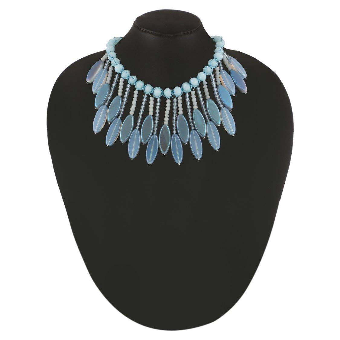 Aqua Fringe Necklace