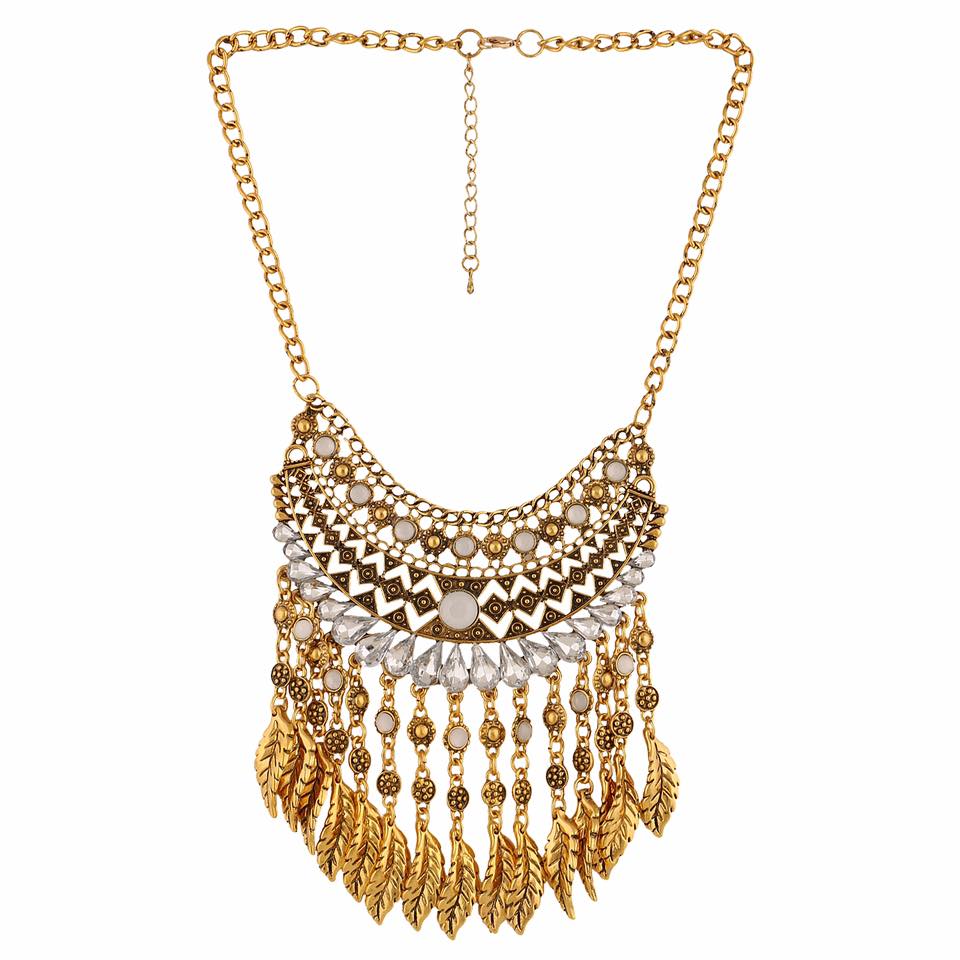 Boho Fringe Necklace – BLISSFUL - Main Image