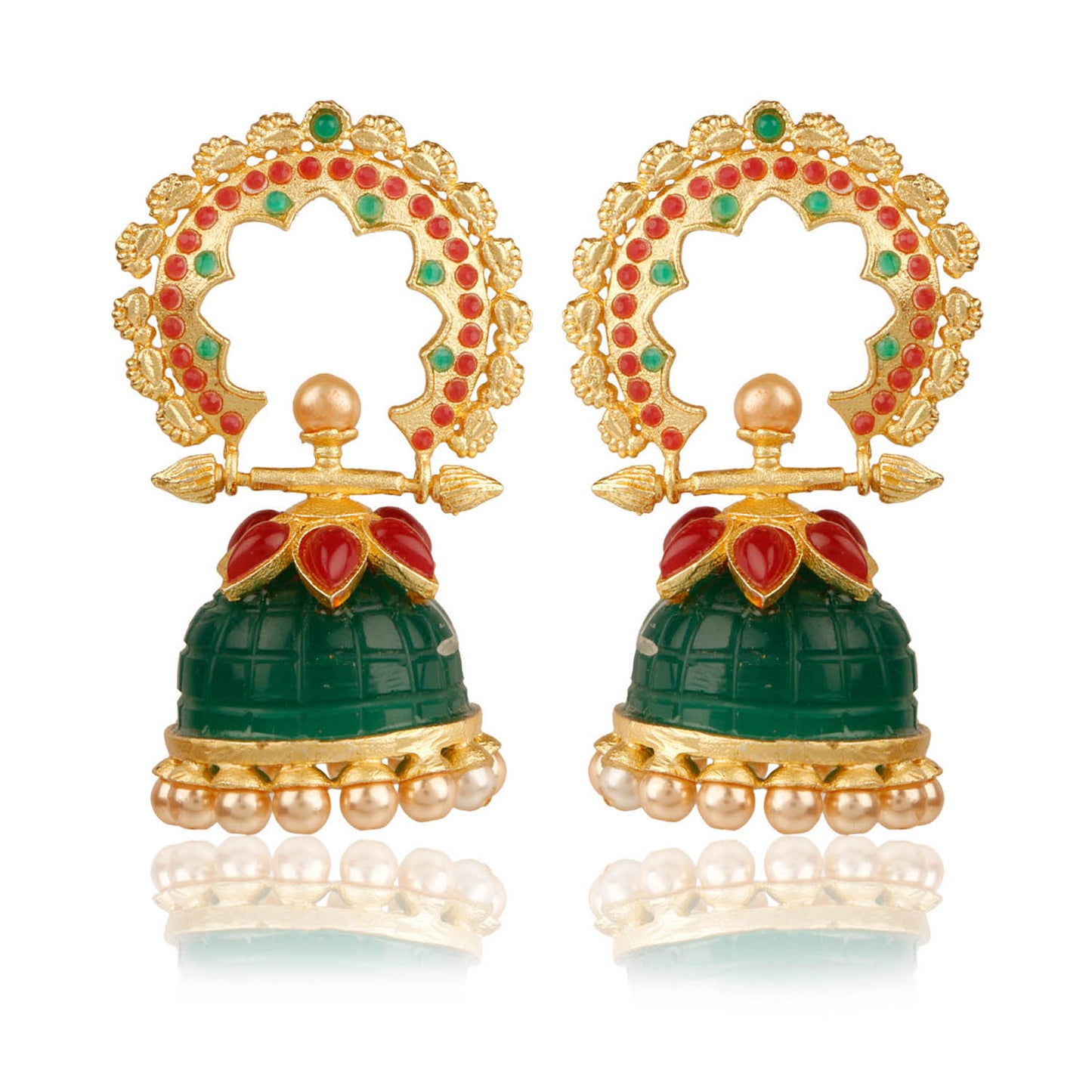 Multicolour Enameled Jhumki