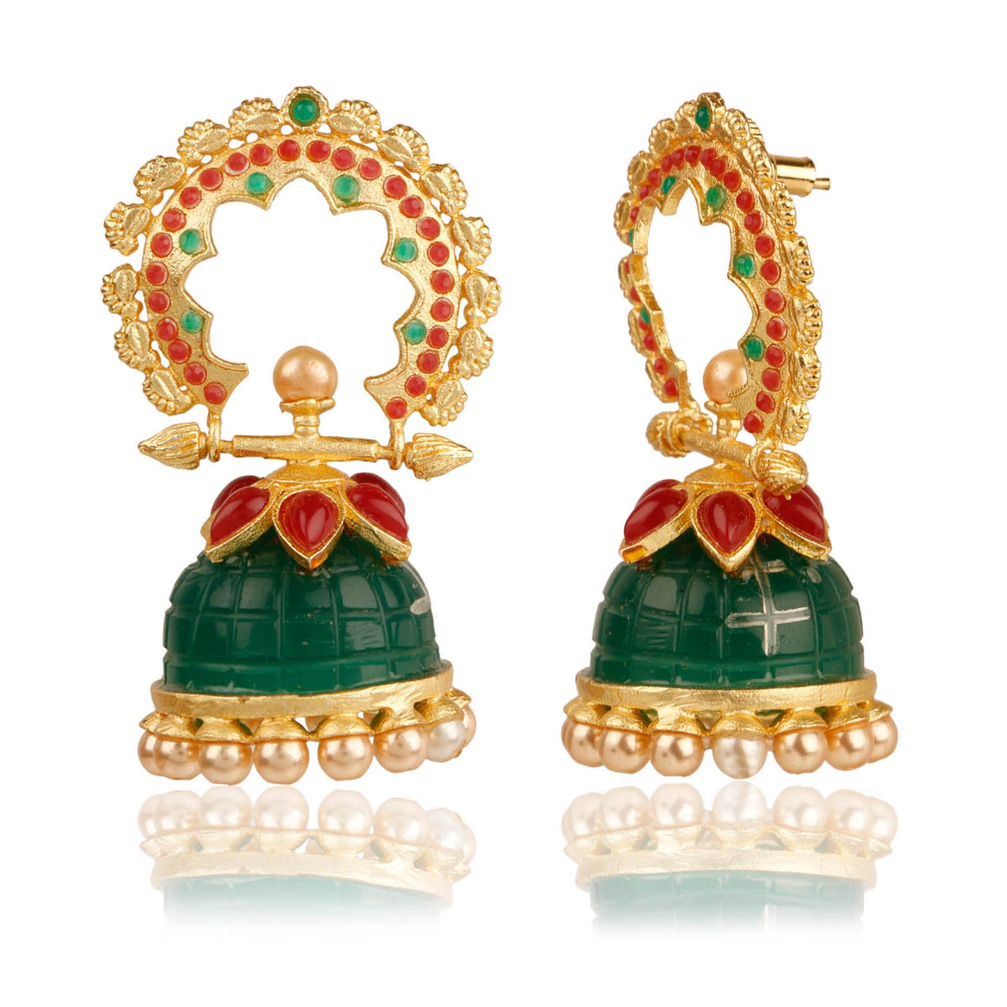Multicolour Enameled Jhumki