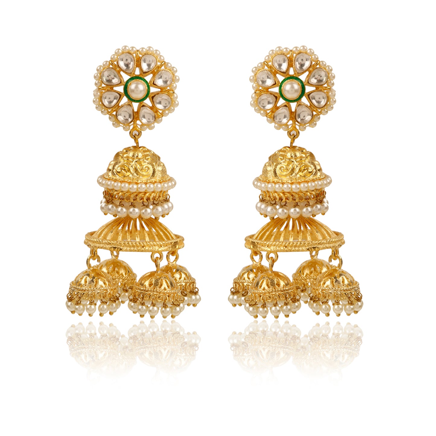 Four Way Jhumka Earrings