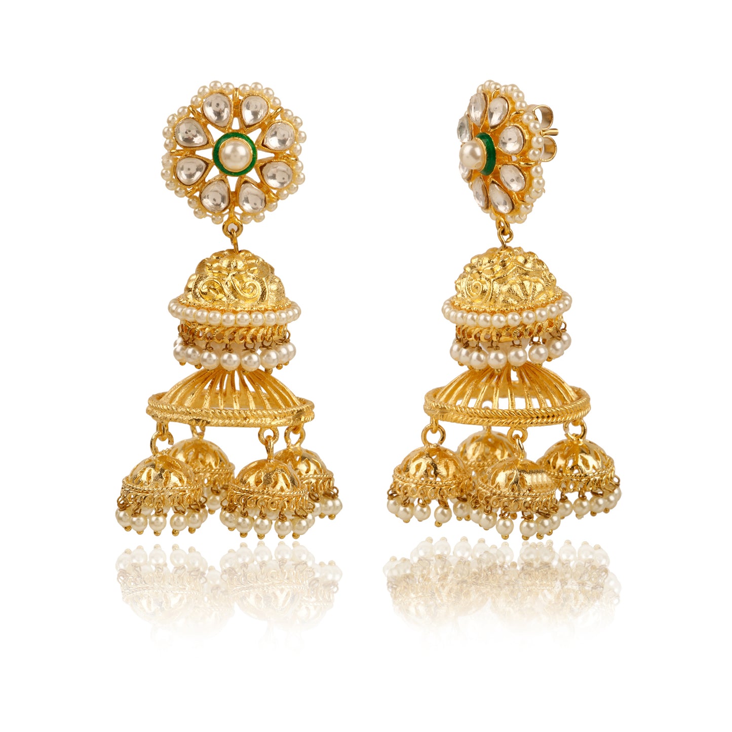 Four Way Jhumka Earrings