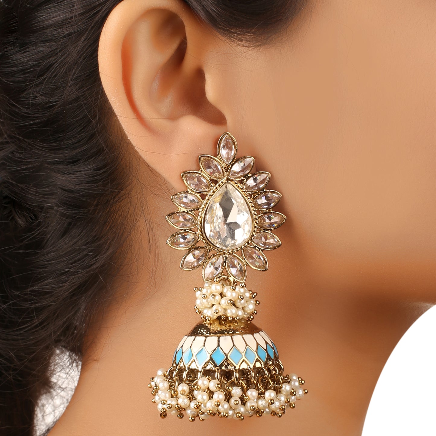 Colour Pop Pearl Jhumki