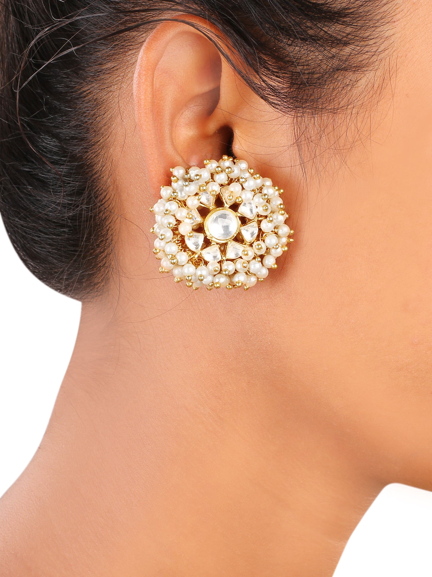 Pearl Cluster Earrings