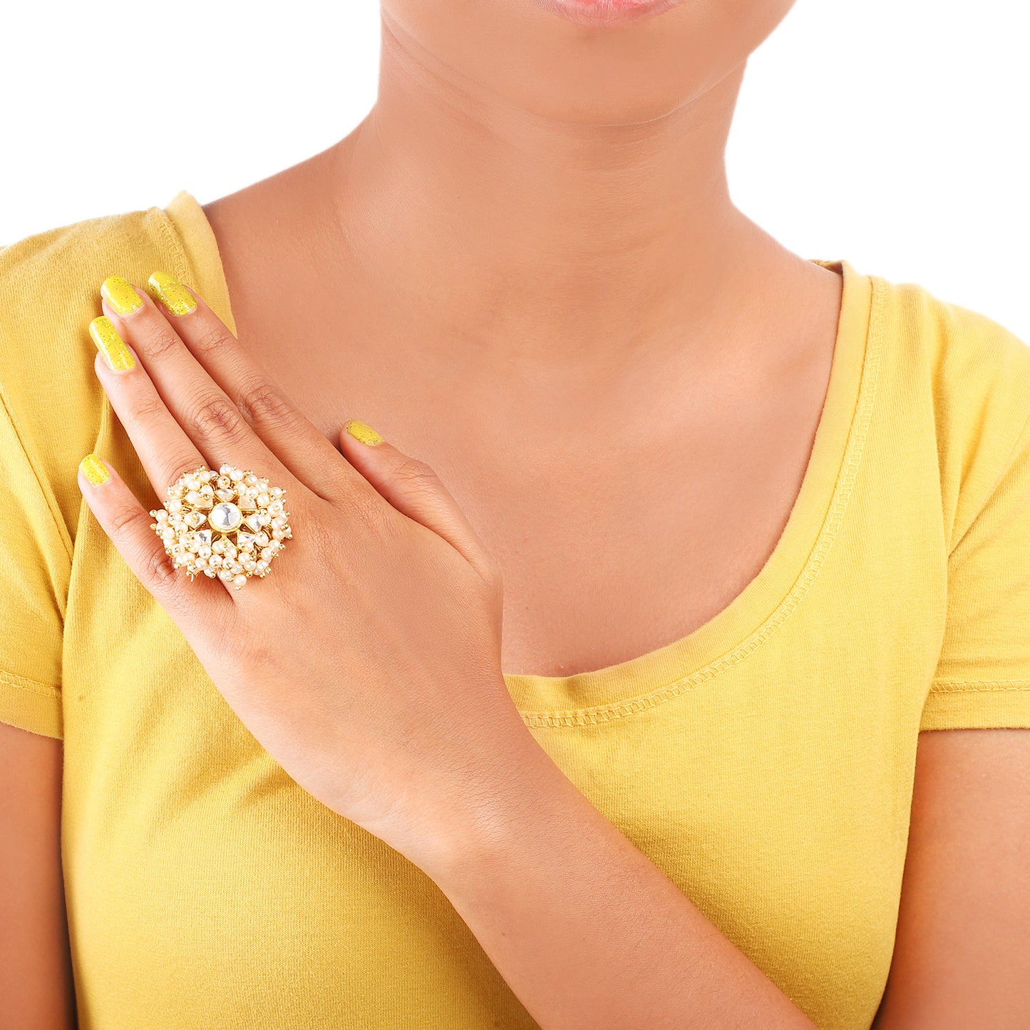 Cluster Pearl Ring