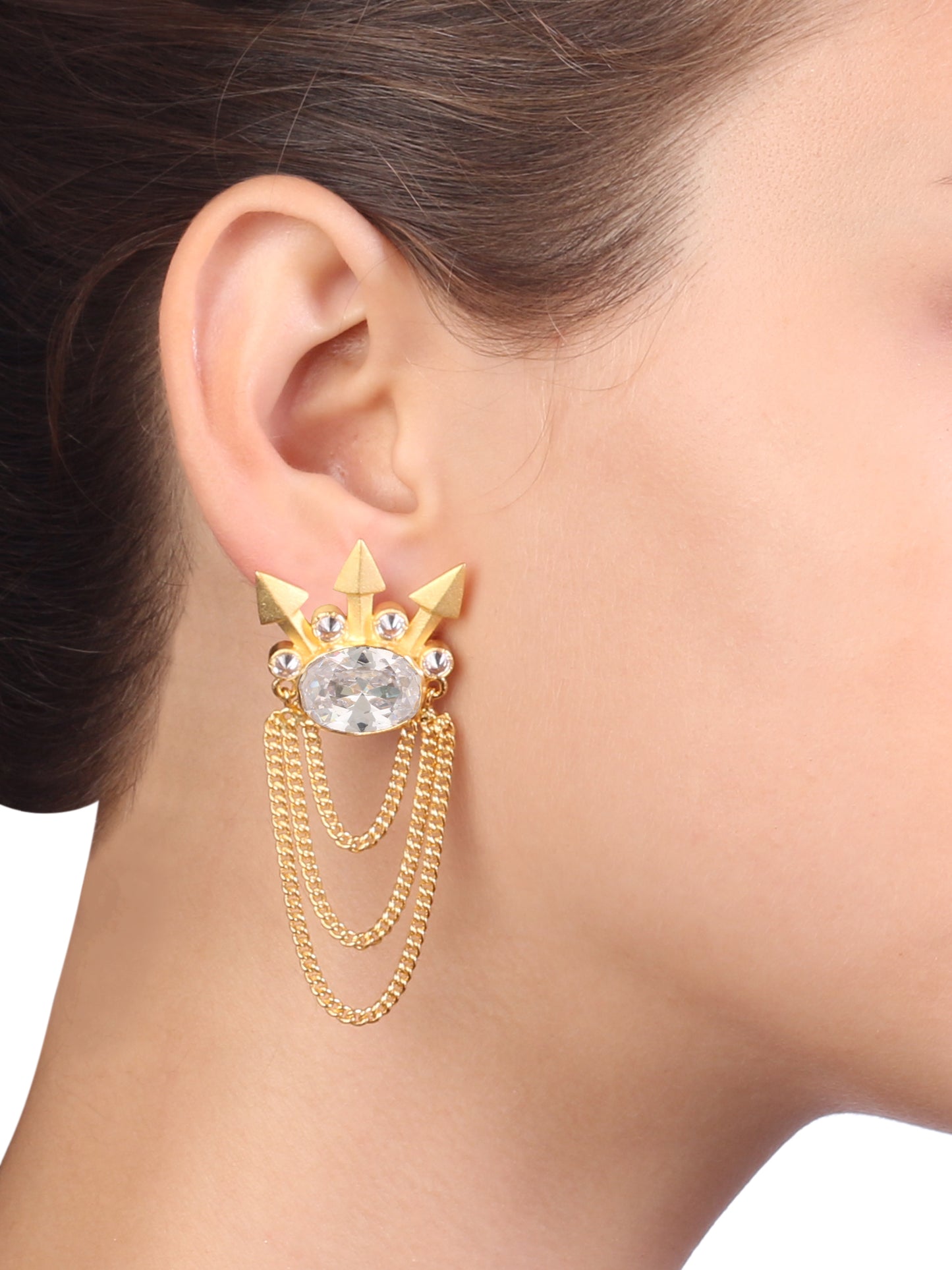 White Citrine Earring