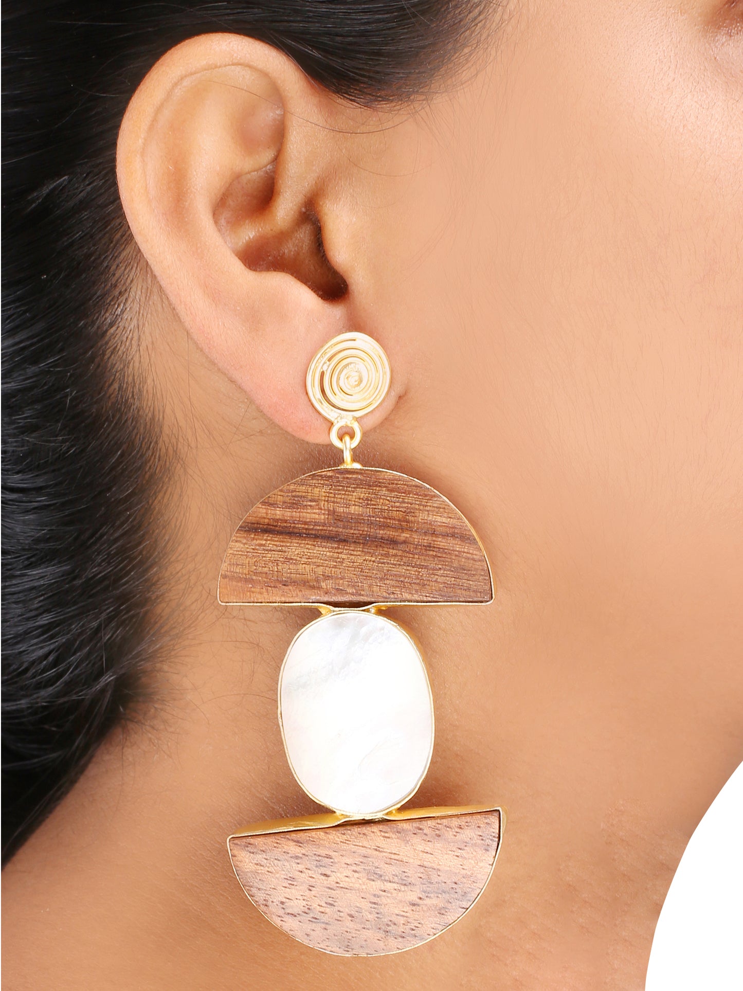Wooden Elda Earring