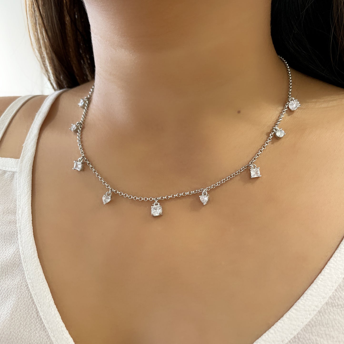 Dainty Stone Necklace