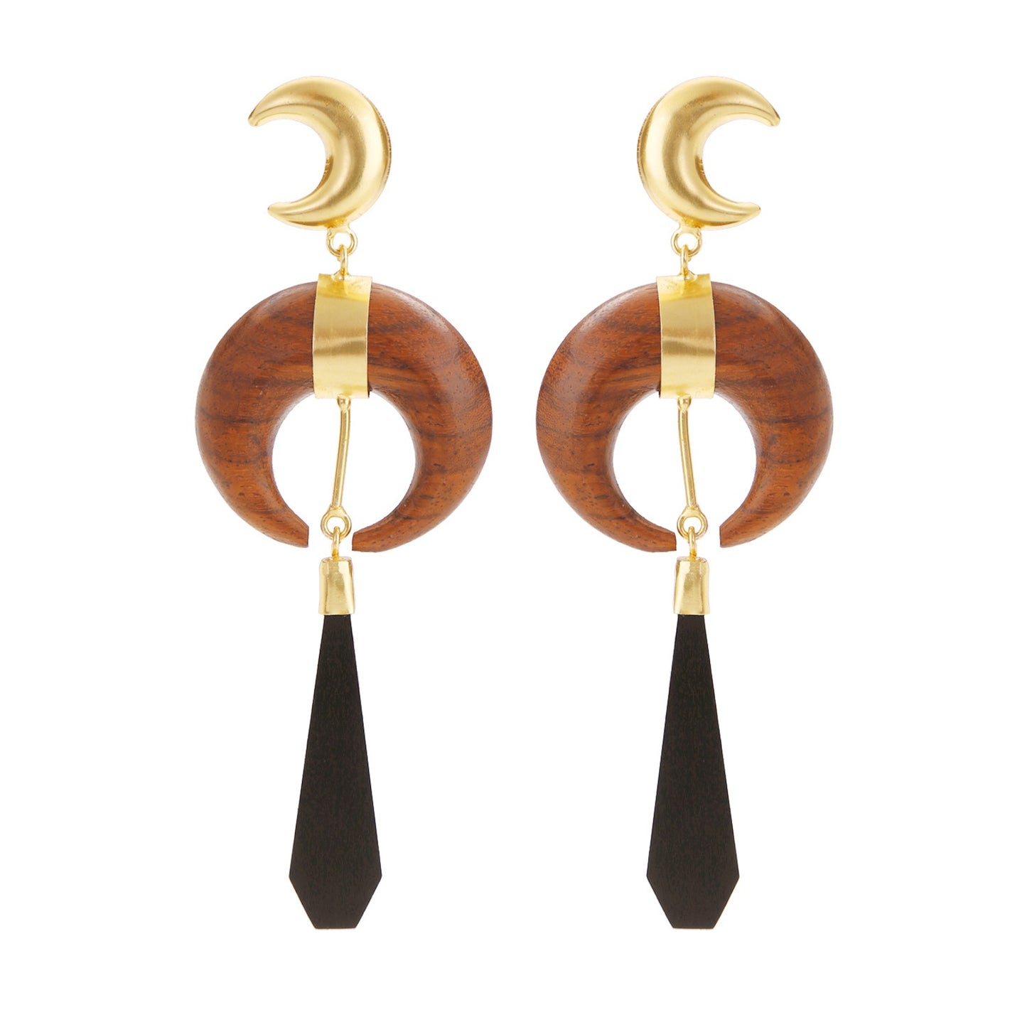 Wooden Dangling Earrings