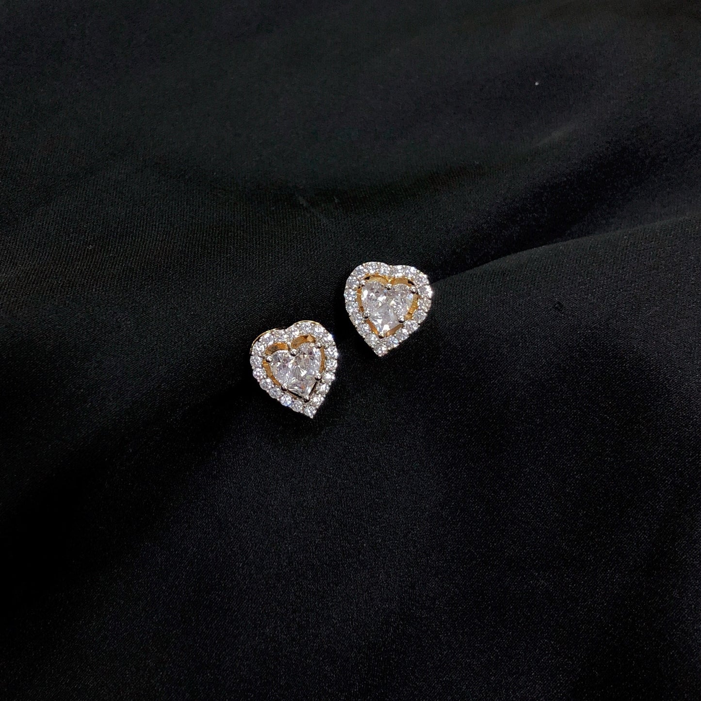 Heart Diamond Earrings
