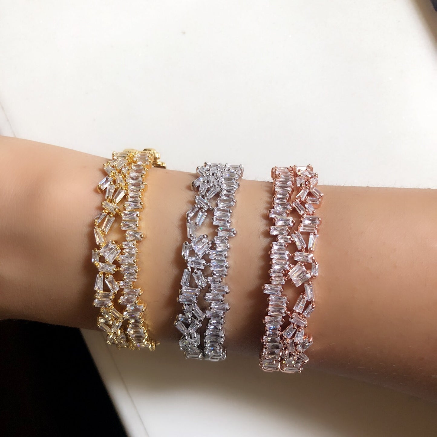 Crystal Stacking Bracelet