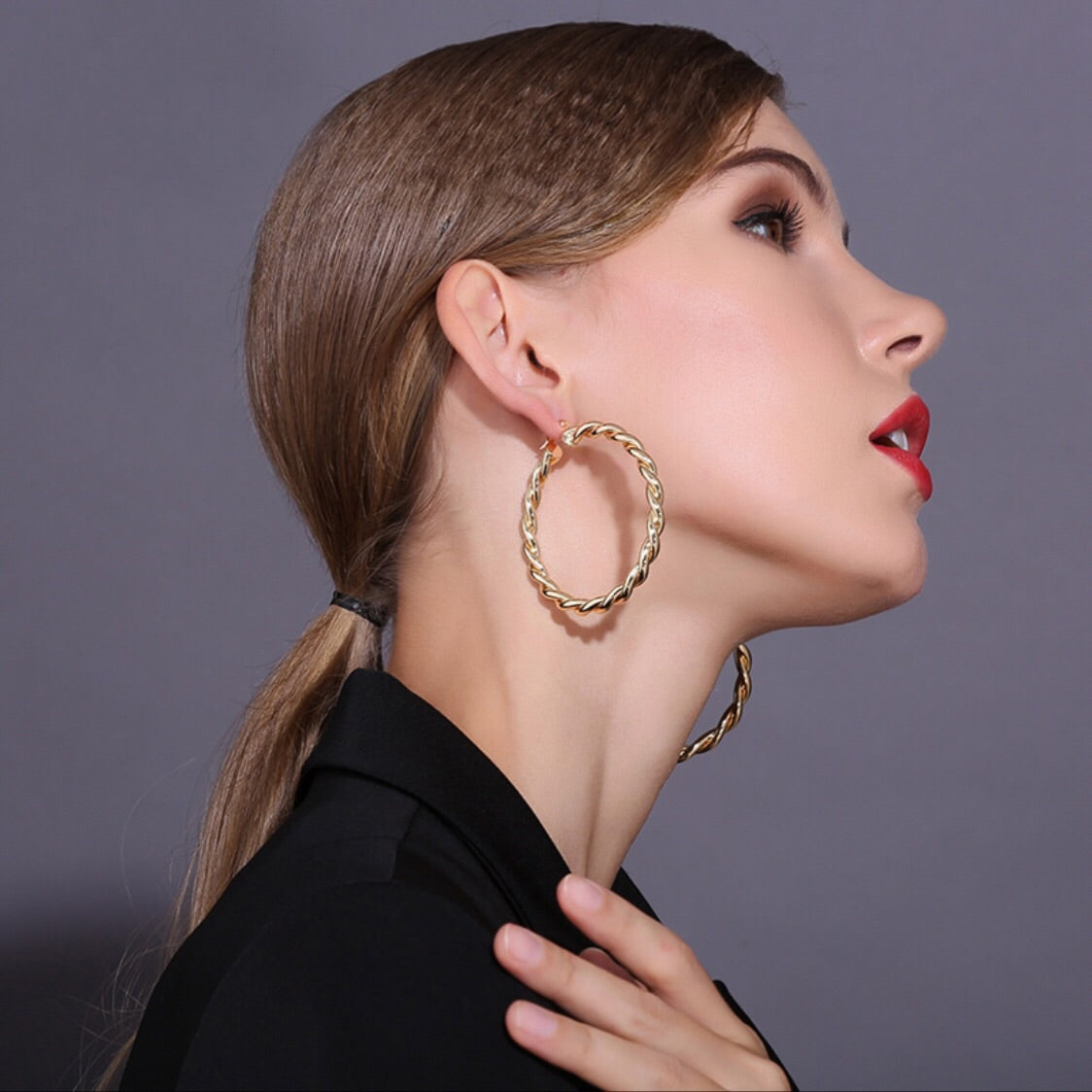 Intertwined Hoop Earrings