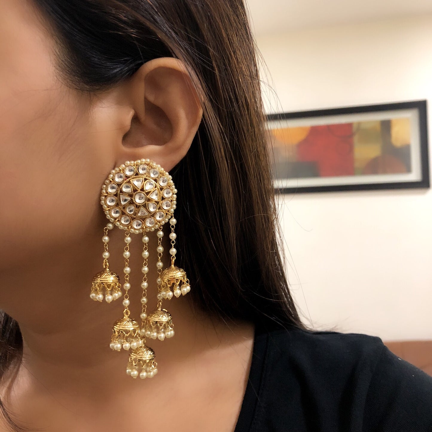 Pearl Tassel Earrings