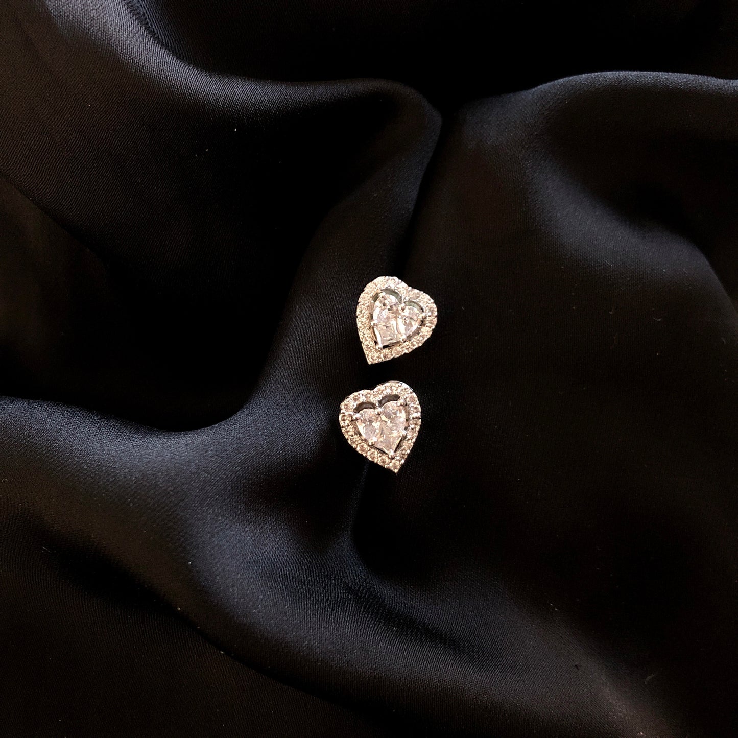 Heart Diamond Earrings