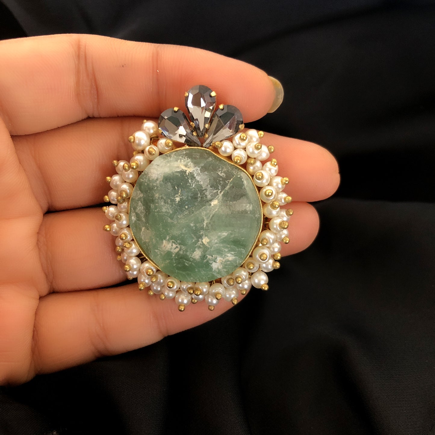 Amzonite Druzy Earrings