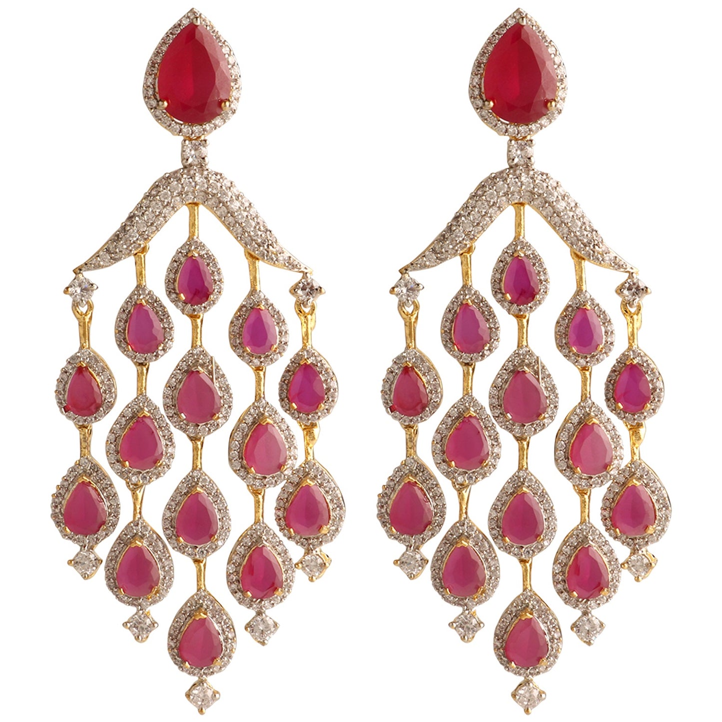 Marquis Ruby Earrings