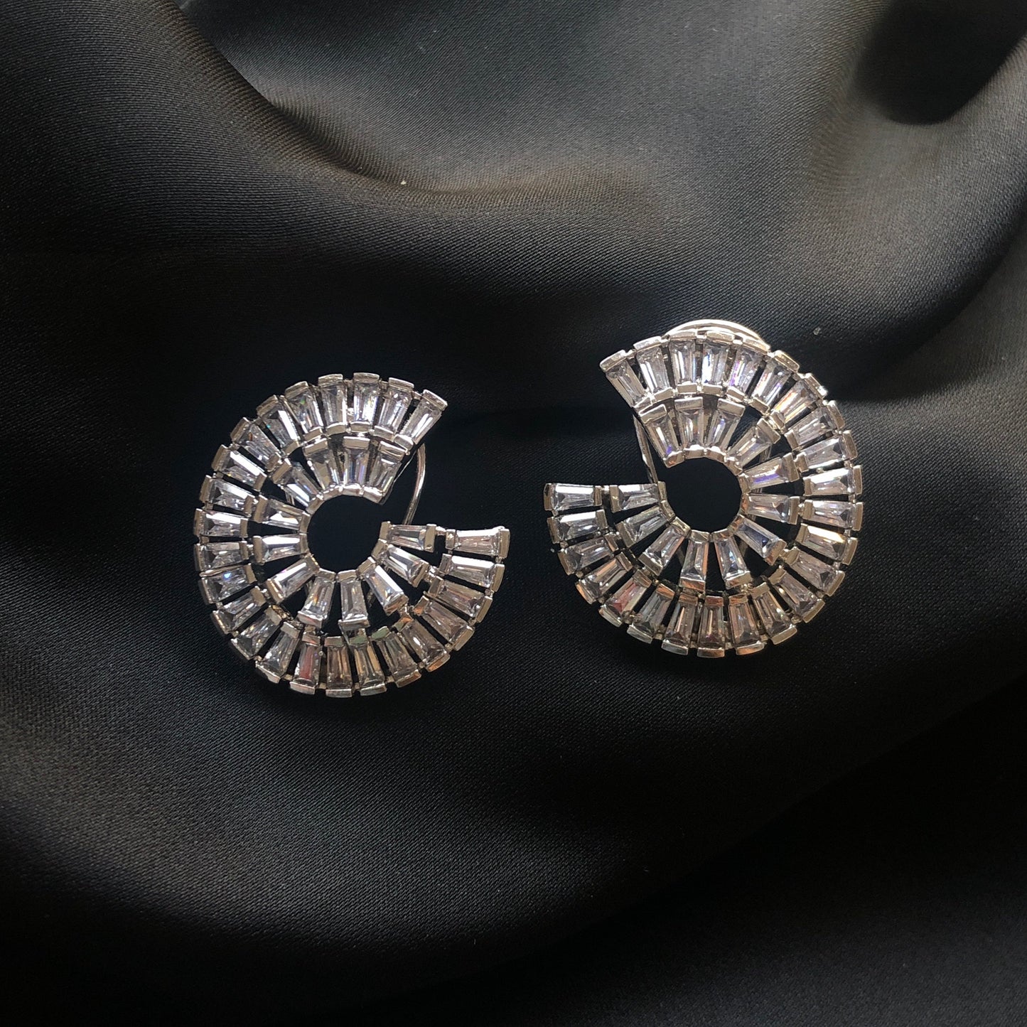 Silver Cascade Earring