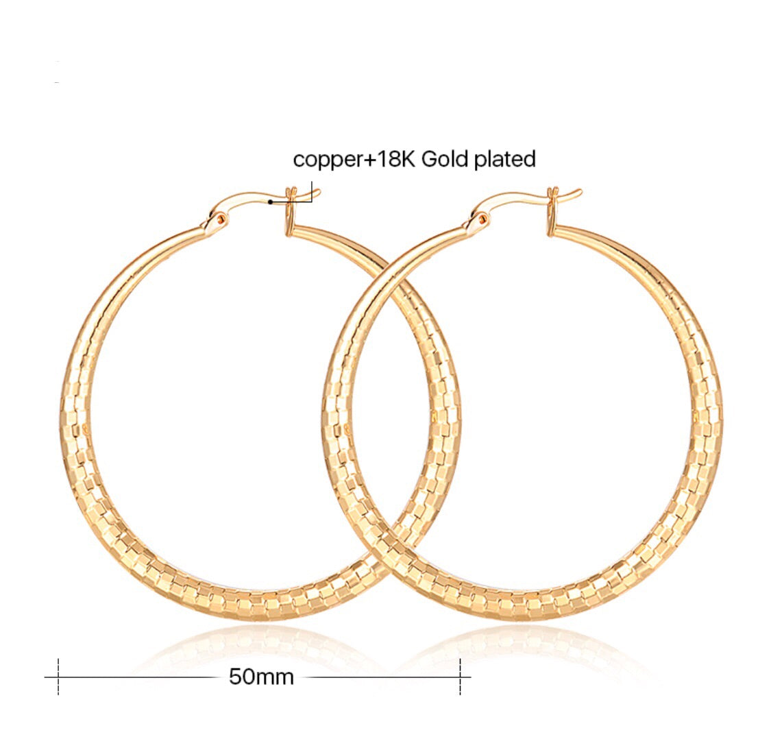 Mosaic Hoop Earrings
