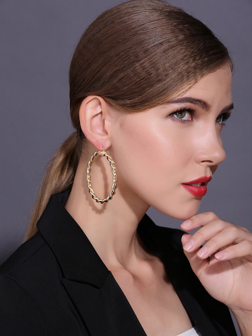 Intertwined Hoop Earrings
