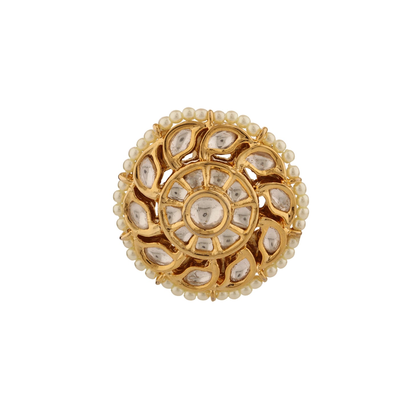 Kundan Flower Ring
