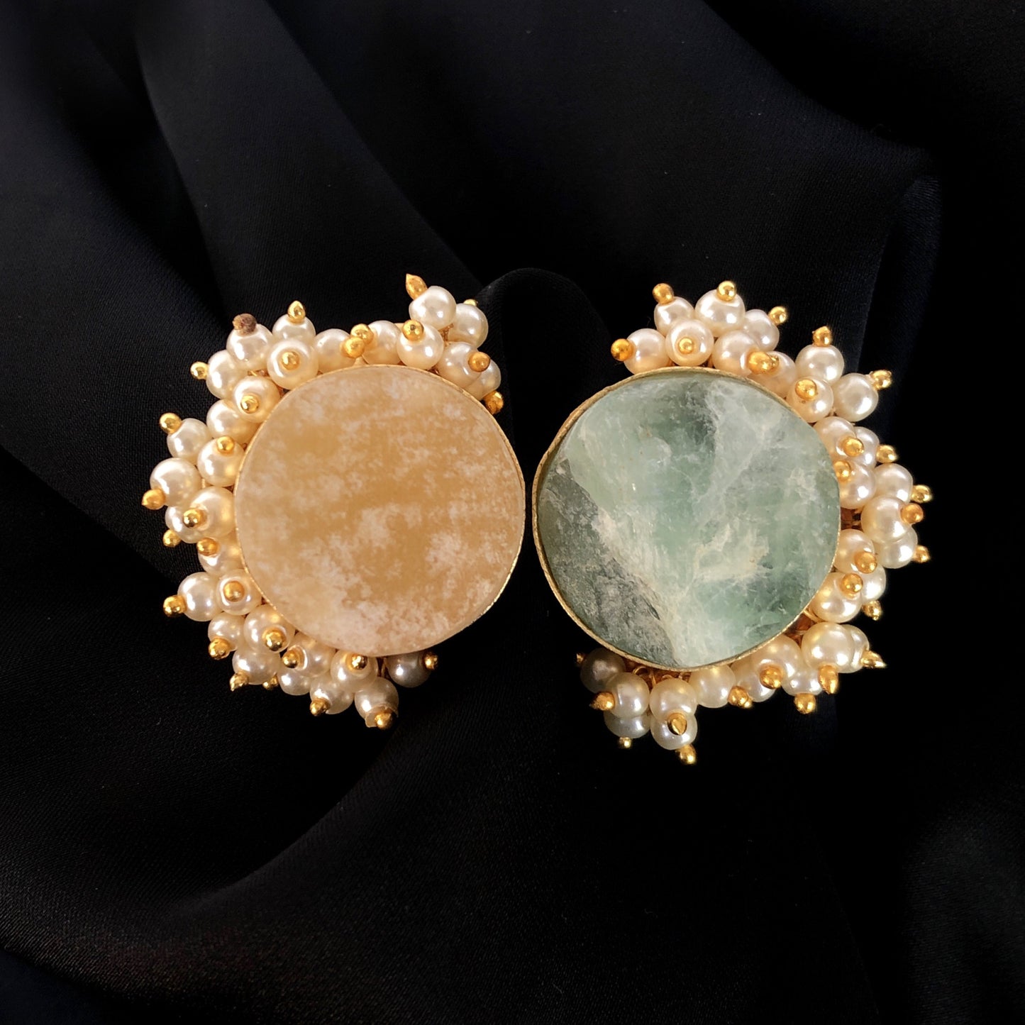 Dual Stone Druzy Ring