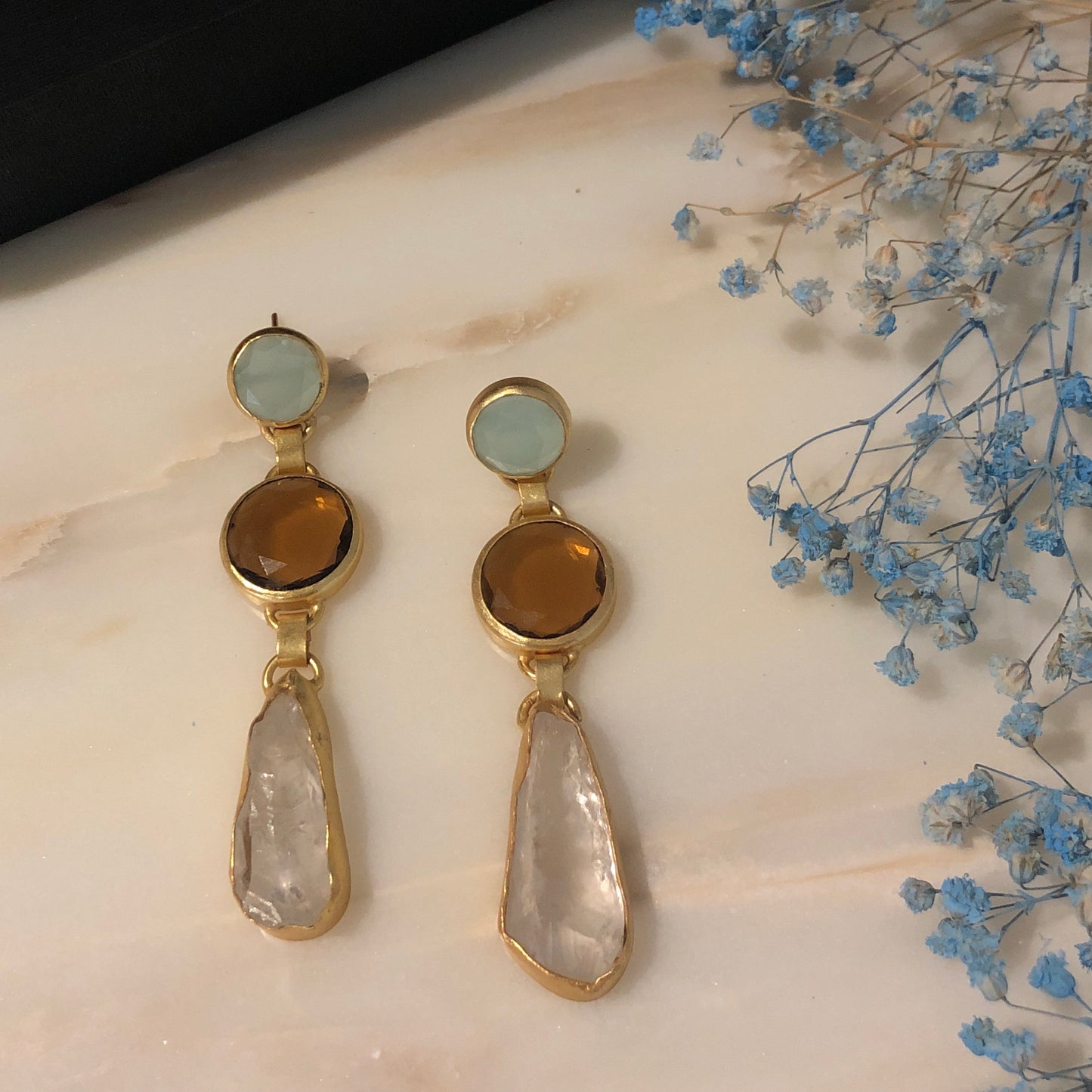 Druzy Stone Earring