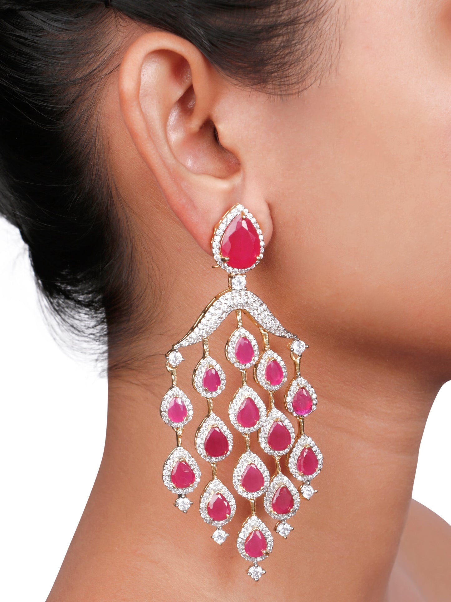 Marquis Ruby Earrings