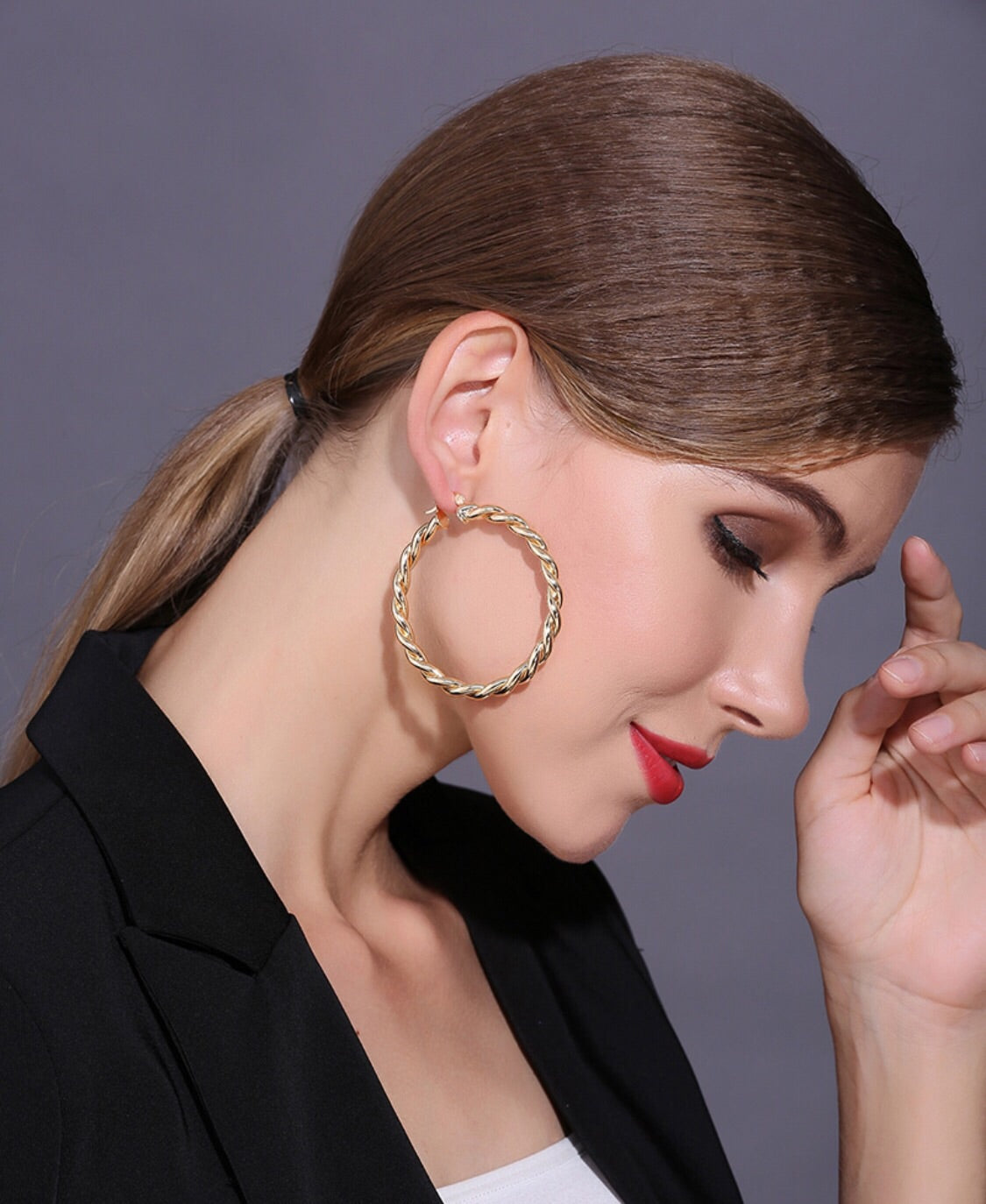 Intertwined Hoop Earrings