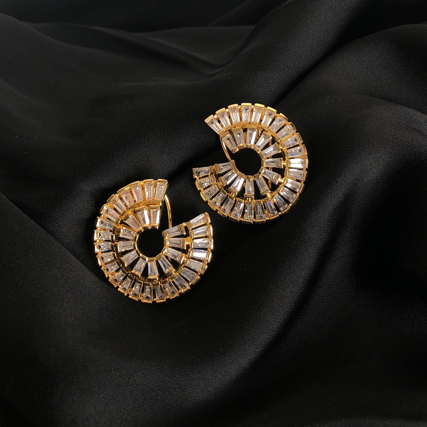 Gold Cascade Earring
