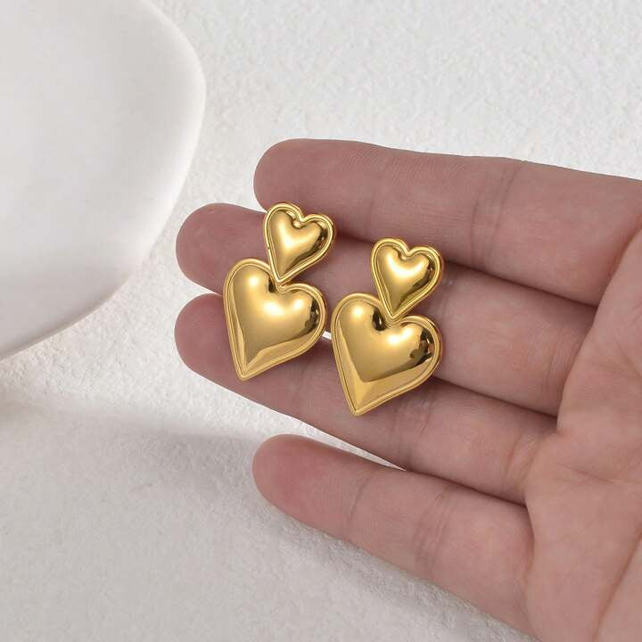 Double Heart Earrings