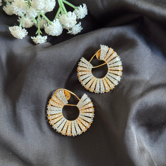 Coil Earrings - Dual Tone