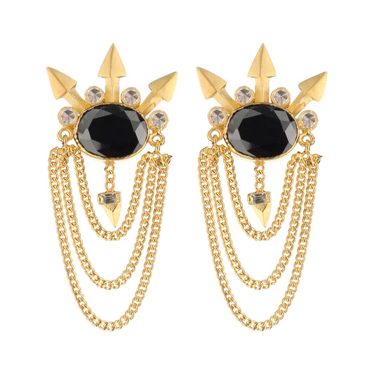 Black Citrine Earring