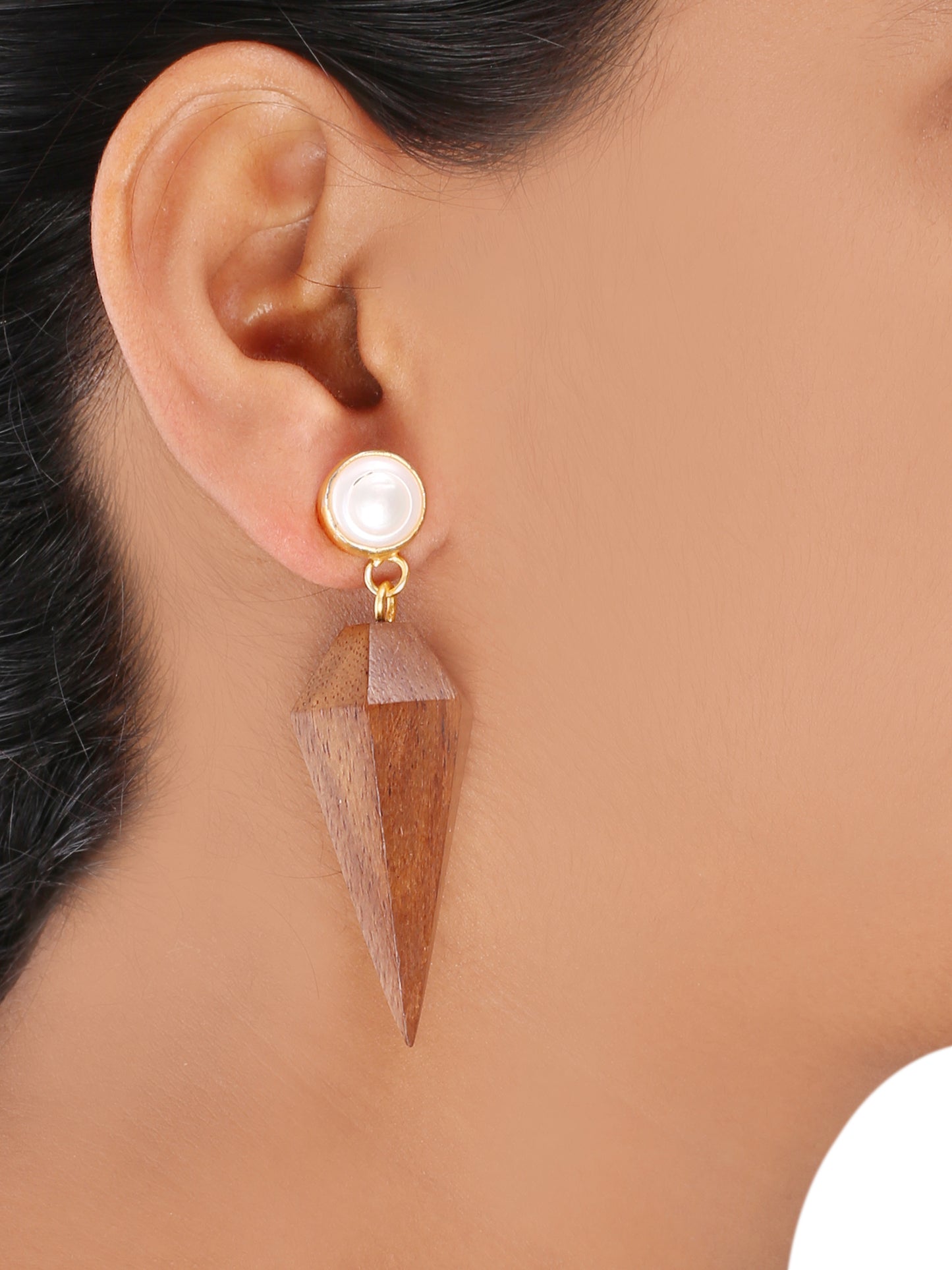 Olympe Wooden Earring