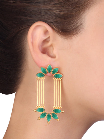 Green Anemove Earrings