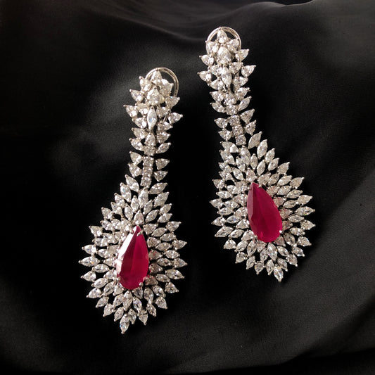 Ruby Cocktail Earrings