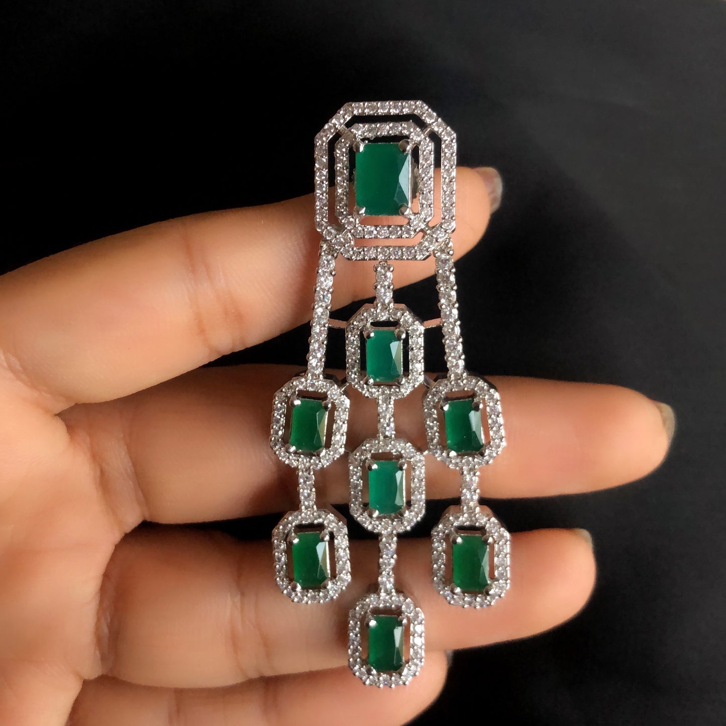 Emerald Emilia Earrings